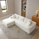 thumbnail image 2 of 105'' Modular Sectional Sofa, Cloud Sectional Couch with Deep Seat, Modern Modular L-Shape Sofa Couch with Chaise,Upholstered Couches for Living Room Bedroom,No Assembly, (BEIGE), 2 of 3