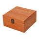 thumbnail image 3 of Caja De Almacenamiento De Madera Decoraciones Portátiles Para El Hogar Caja De Regalo Sin Terminar Caja De Baratija Marrón 19.5x19.5x10cm, 3 of 5