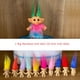 thumbnail image 2 of Set de muñecas Troll vintage Yintlilocn PVC para niños y fiestas, 2 of 7
