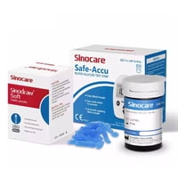 Genérico - 50 Tiras Reactivas Y 50 Lancetas Medidor Glucosa Sinocare