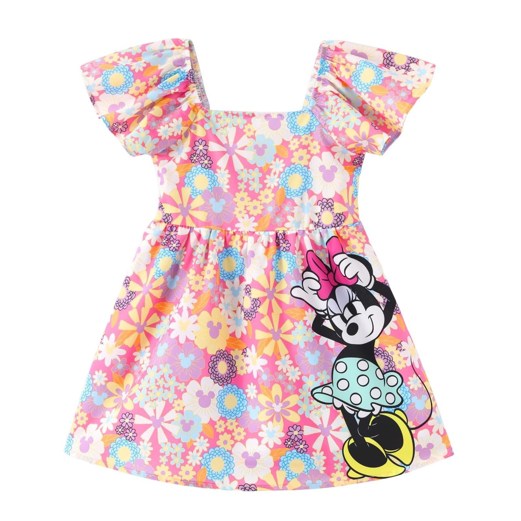 Vestido Disney Minnie Mouse Para Niñas Pequeñas, Línea A, 3-4 T, Verano