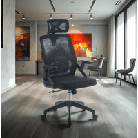 Arthome - Silla De Oficina Ejecutiva Manchester Ergonomica Color Negro Bm 809