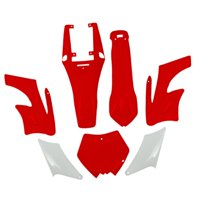 Magideal - Kit De Guardabarros Para Carrocería, Piezas De Repuesto, Premium, Fácil De Instalar, Alto Rendimiento, Reemplaza Accesorios Rojo