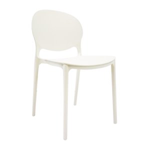 Silla Plástico Apilable Deco Berlín Blanca Escandinavia