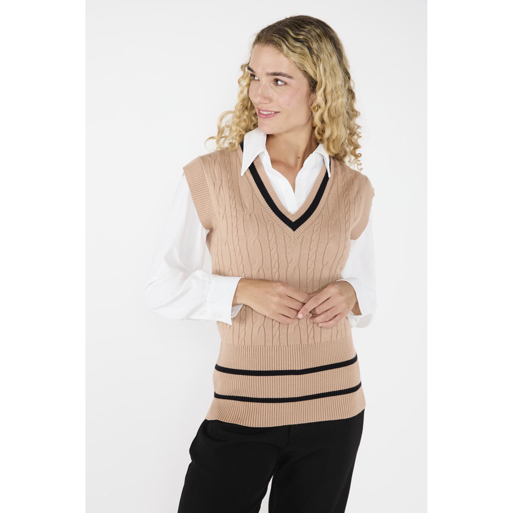Eclipse - Sweater Vest Isabella Beige Beige S