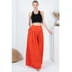 thumbnail image 2 of Pantalones Lisos Plisados de Pierna Ancha con Dobladillo Grande, 2 of 5