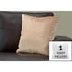 thumbnail image 5 of Almohada Monarch Specialties I 9310 cuadrada de 18 x 18 cm, color beige, 5 of 8