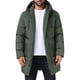thumbnail image 1 of INSPIRE CHIC Chaqueta Acolchada con Capucha para Hombre de Longitud Media Abrigo Cálido con Cremallera de Invierno Chaqueta Acolchada S Verde Oscuro, 1 of 6