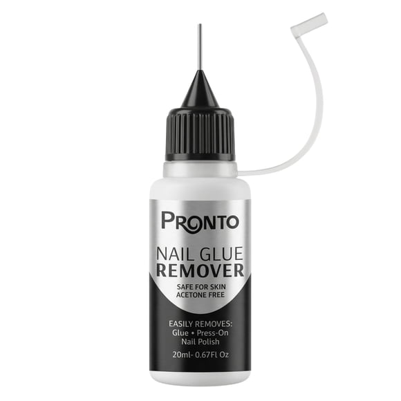 Removedor de Pegamento para Uñas Pronto 20 ml Sin Acetona Suave
