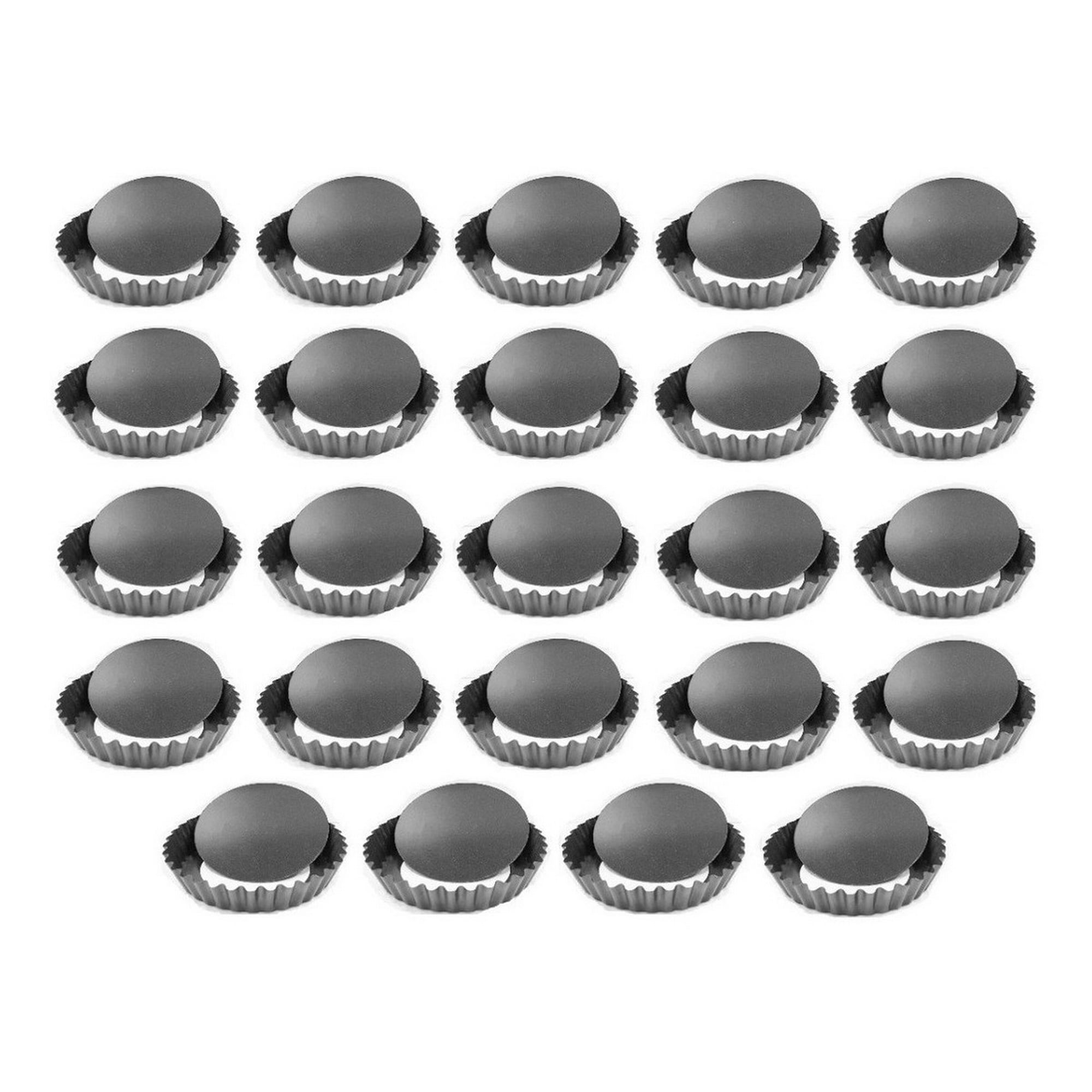 Genérico - Pack X24 Moldes Tartaleta Desmontable Tarta Individual 10cm