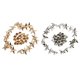thumbnail image 5 of 40pcs oro plata 13 mm estrella remaches pernos prisioneros para zapatos de bolsa de cuero Craft, 5 of 5