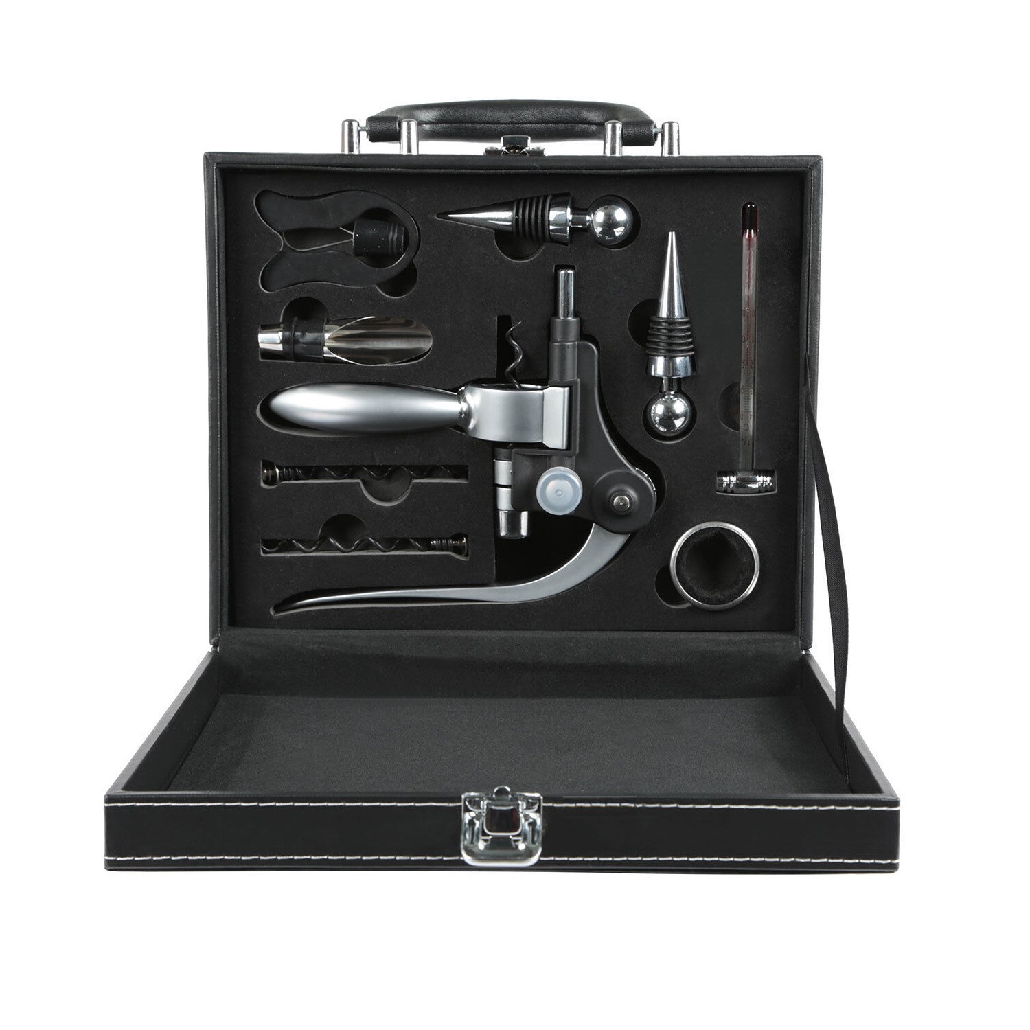 Mundo Online - Set Descorchador Vino + Maletín Ecocuero