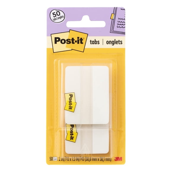 Post-it Pestañas Adhesivas 5 cm x 3,8 cm Blanco 50 unidades