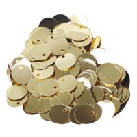Bothyi - Lentejuelas Sueltas Redondas Planas De 300X10Mm, Lentejuelas Para Costura De Tocado Diy, Color Dorado Claro