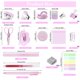 thumbnail image 2 of Kit de útiles escolares mini YUMOONI, set de engrapadora rosa, 2 of 7