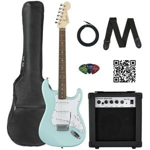 Guitarra Eléctrica Fender Squier Stratocaster Daphne Blue Bundle