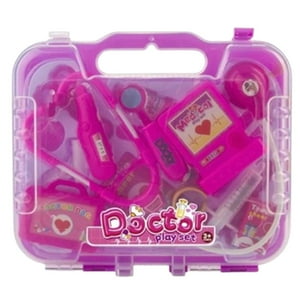 Genérico - Juguete Set Maleta Doctor Con Accesorios Rosado Infantil