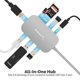 thumbnail image 3 of Hub USB tipo C SABRENT 8 en 1 con HDMI (4K) 3 USB 3.0 1 USB 2.0, 3 of 7