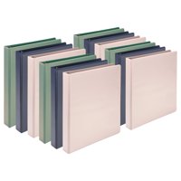 Carpeta Samsill De Anillas D De 1 Pulgada, Ecológica, Paquete De 12