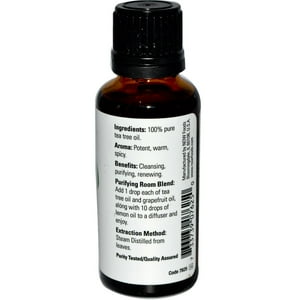 Now Foods - Aceite De Árbol De Té Essential Oils Now, 30 Ml, 100% Puro Vegano