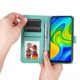 thumbnail image 4 of Funda tipo cartera FOXDOCK para Xiaomi Redmi Note 9 4G , diseño girasol en relieve, cuero PU, cierre magnético, soporte y tarjetero, 4 of 5