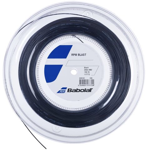 Babolat - Cuerda Tenis Rpm Blast 1.25 X 200 Mts (Negro)
