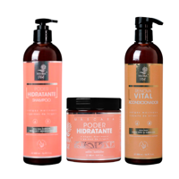 Tratamiento De Cabello Shampoo- Mascara Poder Hidratante Y Acondicionador Marina Vital
