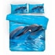 thumbnail image 2 of Juego De Cama Delfín Marino Azul 3d, 2 of 3