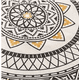 thumbnail image 1 of Alfombra Redonda 120 cm Quilín de Lino/Algodón Naranja, 1 of 3