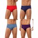 thumbnail image 1 of INSPIRE CHIC Ropa interior de hombre sólida de cintura alta, cómoda y transpirable, 4 paquetes 32 1 Azul oscuro 1 Rojo 1 Púrpura 1 Azul, 1 of 5