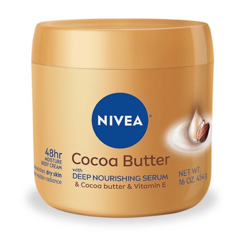 Crema Corporal Nivea Con Manteca De Cacao Con Sérum Nutritivo Profundo 480 Ml