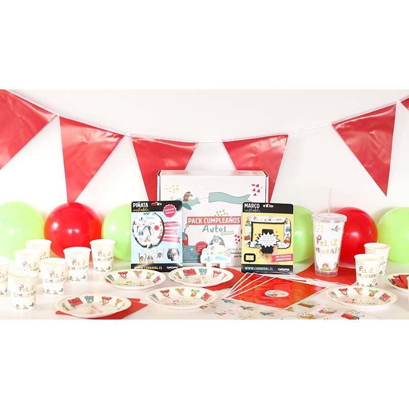 Carnaval - Pack Celebración Autos Blanco Premium
