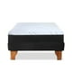 thumbnail image 3 of Cama Europea Zen Pro Colchon Resortes 1.5 Plaza Base Dividida Tela Negro, 3 of 6