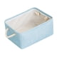 thumbnail image 1 of Cesta de almacenaje contenedor plegable de lino de algodón, color gris, 1 of 5