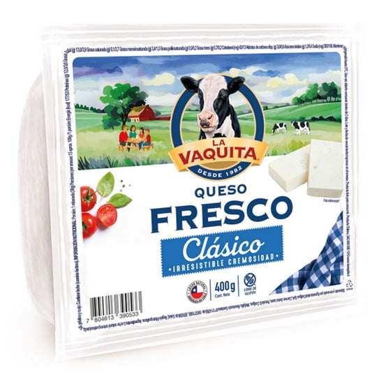 Queso Fresco Trozo 400 g La Vaquita
