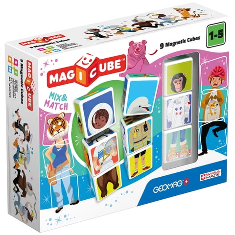 Geomag - Cubos Magneticos Magicube Figuras Combinadas (9 Piezas)