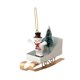 thumbnail image 3 of Adorno De Trineo, Accesorios Para Fotos, Colgante De árbol De Navidad Para Oficina, Estantería, Escritorio, Blanco, 3 of 5