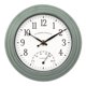 thumbnail image 1 of Reloj de pared La Crosse Clock 20 cm verde salvia con pantalla de temperatura, 1 of 7