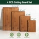 thumbnail image 2 of Set de Tablas para Cortar Zeawec de Bambú 4 Piezas Resistentes a Grietas, 2 of 7
