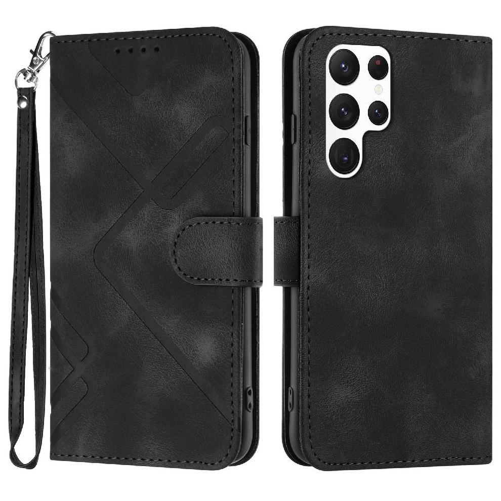 Funda Foxdock Para Samsung Galaxy S22 Ultra – Tipo Libro Con Soporte, Billetera, Correa Y Diseño Elegante