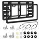 thumbnail image 1 of Soporte Universal Frontal para Placa de Matrícula YIDEEAUTO con Marco de Acero Inoxidable Negro, 1 of 7