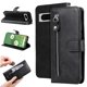 thumbnail image 1 of Funda tipo cartera para Google Pixel 7 con bolsillo con cremallera y ranuras para tarjetas – Función de soporte Negro, 1 of 6