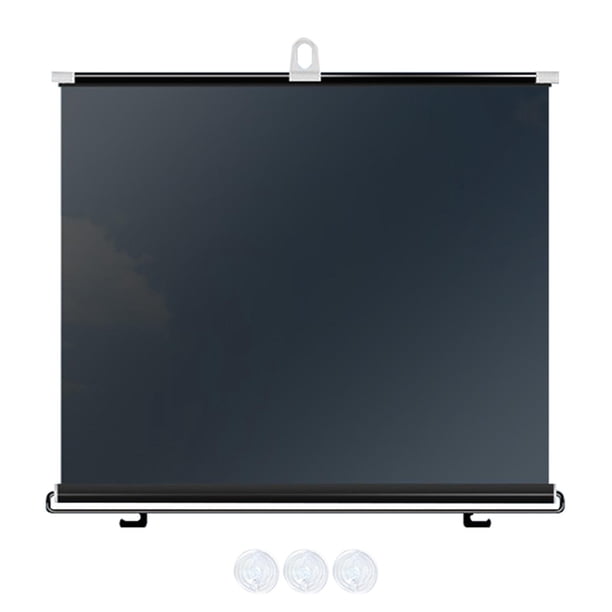 Visera solar para parabrisas de coche, visera solar automotriz, cortina de parabrisas retráctil con aislamiento térmico para camiones automotrices SUV 45cmx125cm