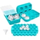thumbnail image 1 of Molde de silicona para cubitos de hielo, juego casero cuadrado y redondo, para enfriar agua, vino, whisky y cócteles., 1 of 7