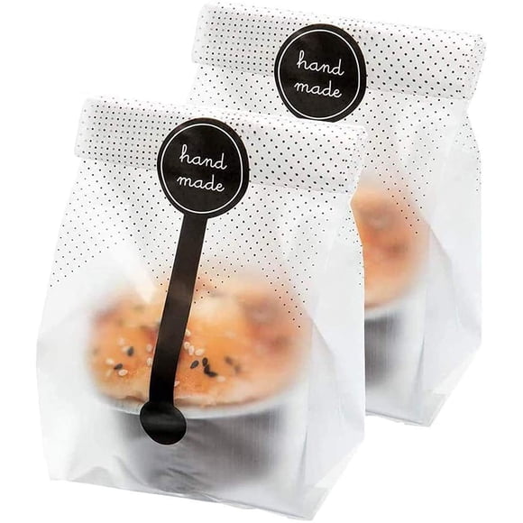 Bolsas para alimentos Palksky 20 cm x 8,6 cm 200 piezas con adhesivos