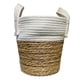 thumbnail image 1 of Canasto Seagrass 26 Blanco y Natural, 1 of 1