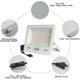 thumbnail image 2 of Pack de 3 focos LED de exterior de 100 W, 10.000 lúmenes, luz blanca de 6000 K, 2 of 3