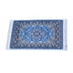 thumbnail image 5 of Alfombra Tejida A Escala 1:6 1:12, Alfombra En Miniatura Para El Suelo, Adornos Para El Hogar Y El Dormitorio, Color Azul, 5 of 5