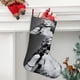 thumbnail image 2 of Madonna Tema: Calcetines de Navidad, fino lino blanco para colgar en escaleras y chimenea, decoración navideña para el hogar, regalo de Navidad. 54cm × 38cm, 2 of 5