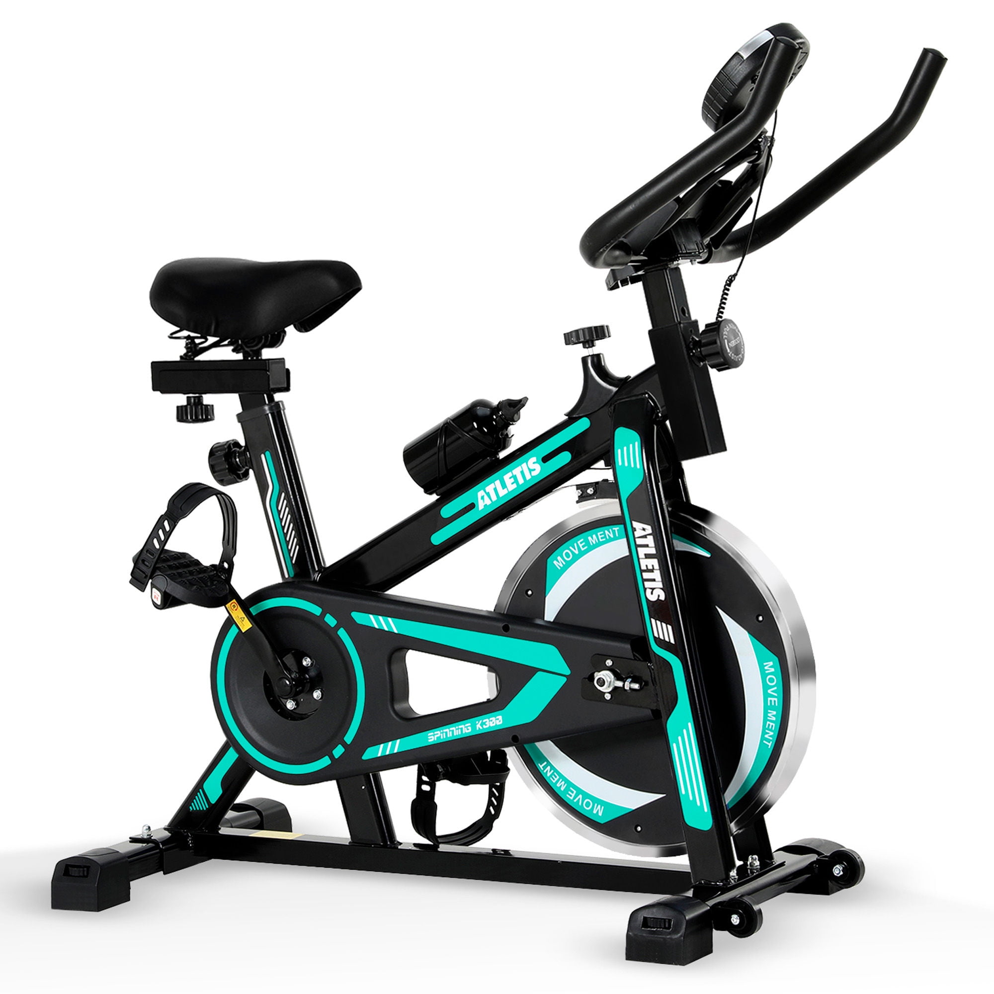Atletis - Bicicleta Spinning K300 Pro Con Volante Inercia 6 Kg Verde